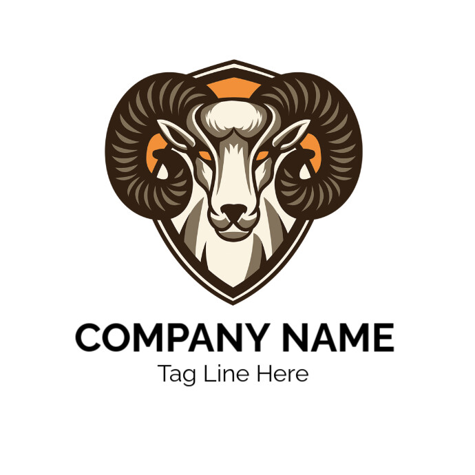 Goat Logo Design For Company | Animal Logo | Logotyp template